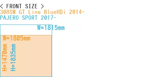 #308SW GT Line BlueHDi 2014- + PAJERO SPORT 2017-